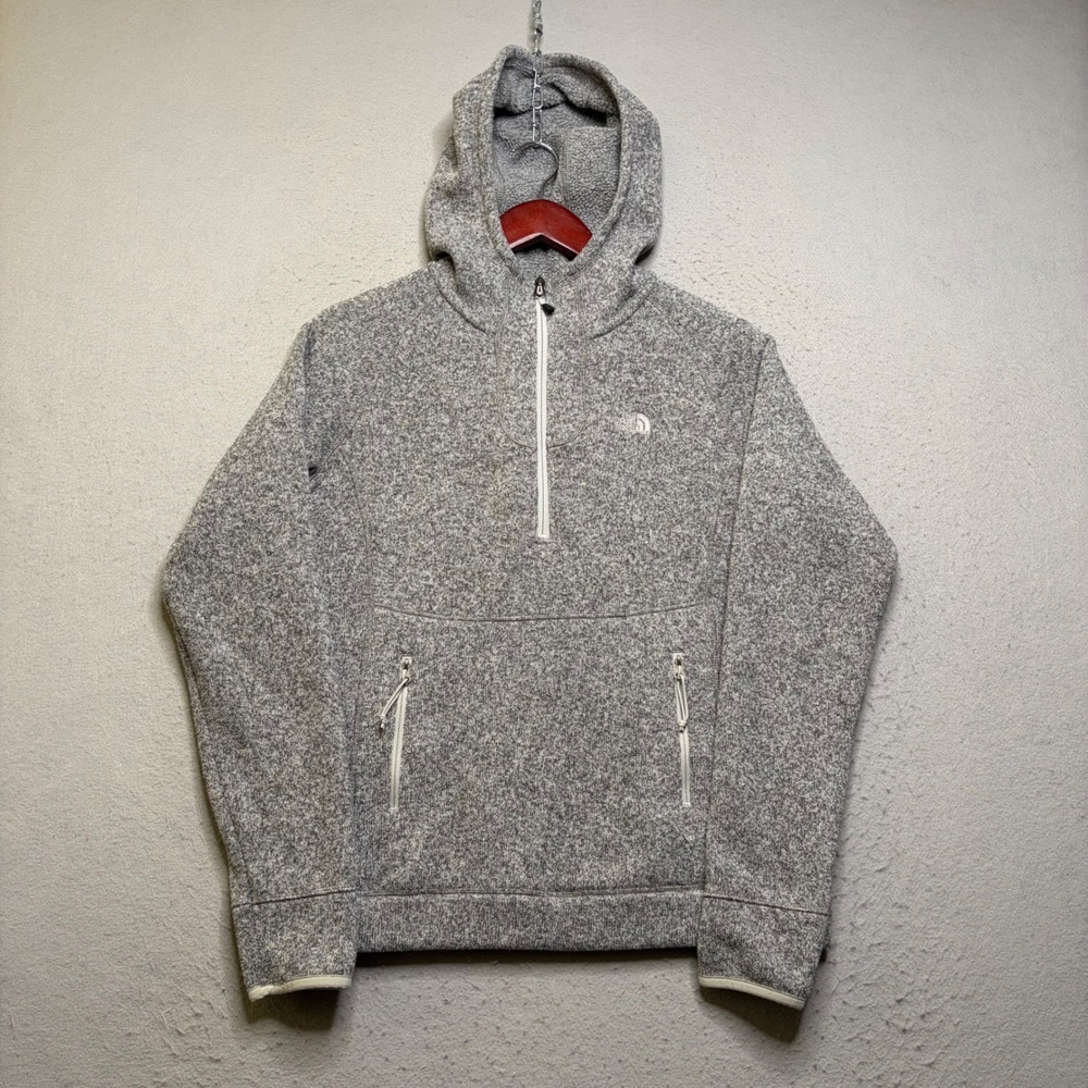 The North Face Crescent Sunset Hoodie Womens S Gray Pullover Fleece CXN1